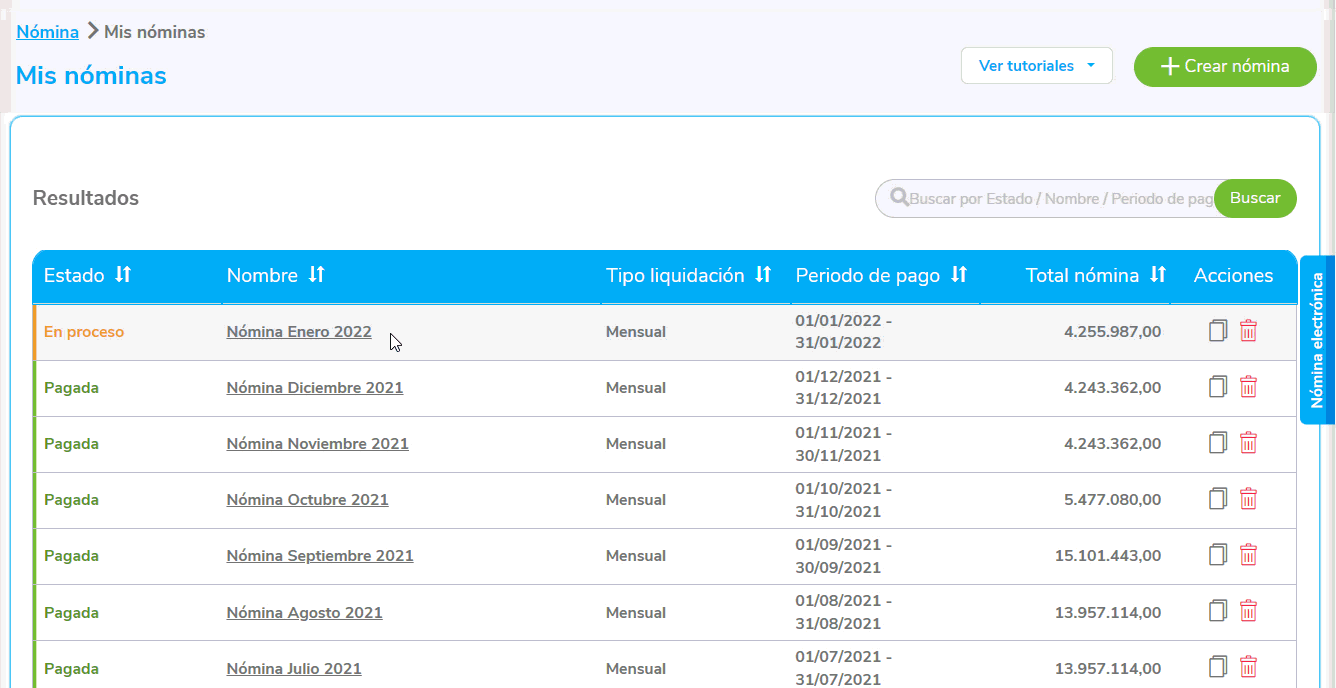 Contabilizar nómina